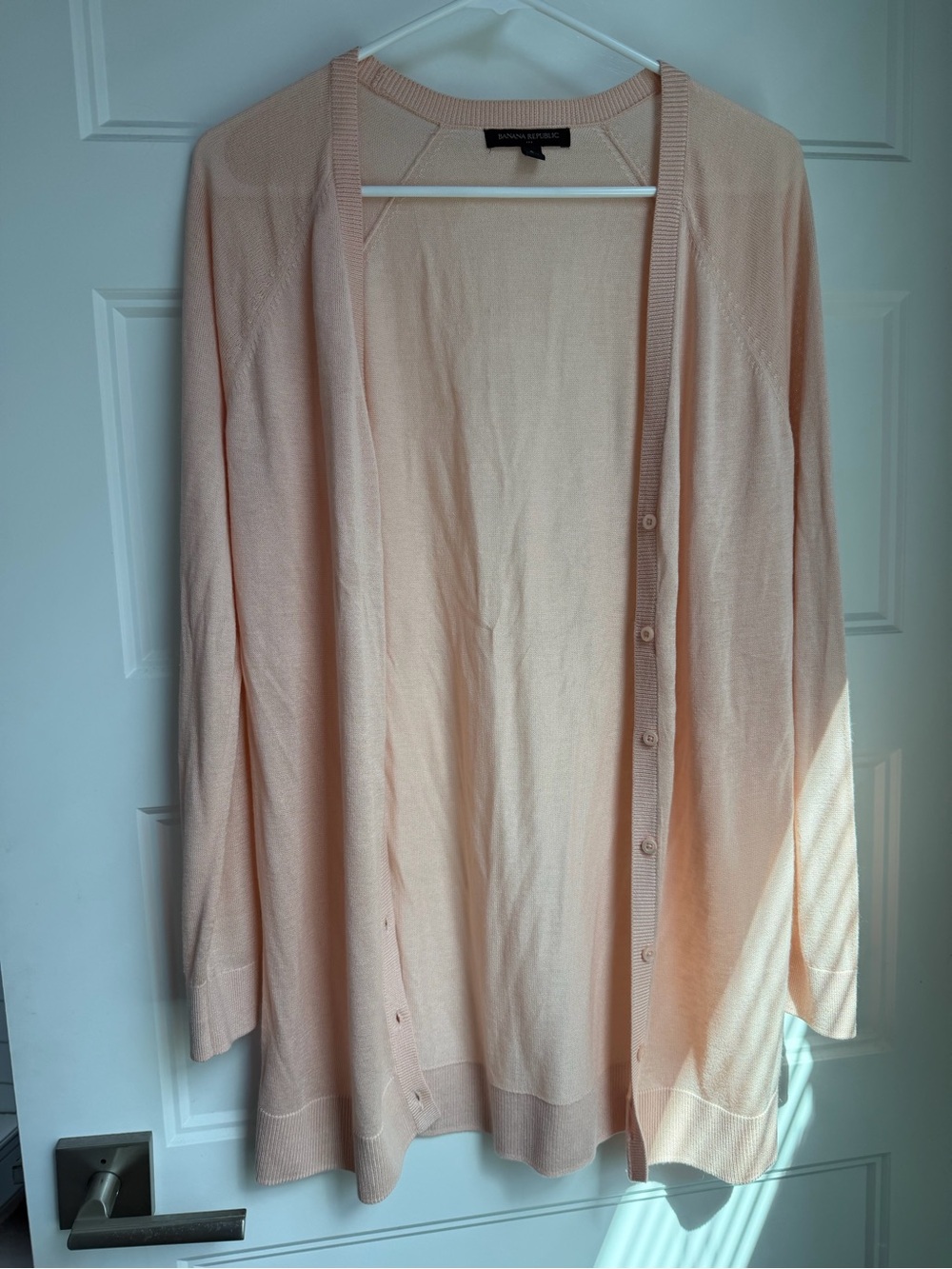 Banana Republic Peach Lightweight Cardigan
